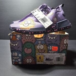 Adidas NMD R1J Purple Cartoon Sneakers